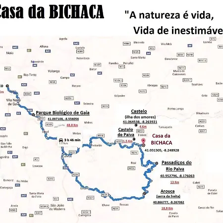 Casa Da Bichaca קסטלו דה פייבה